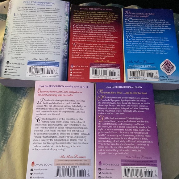 BRIDGERTON: Books 1-5 (ALL SOLD) - Picture 2 of 2